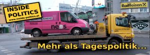 IP Mehr als Tagespolitik NEOS Bus abgeschleppt